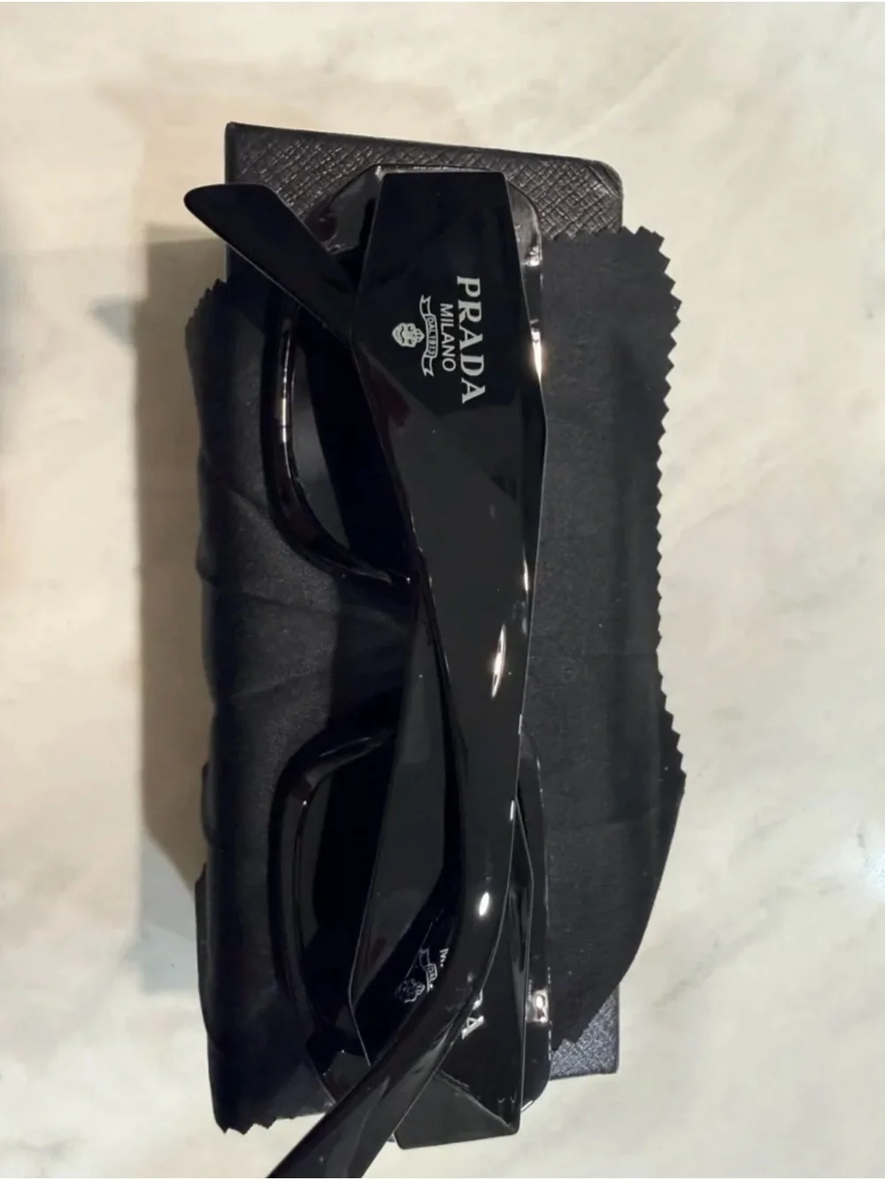 Men's Black Sunglasses - Classic Rectangular Shades